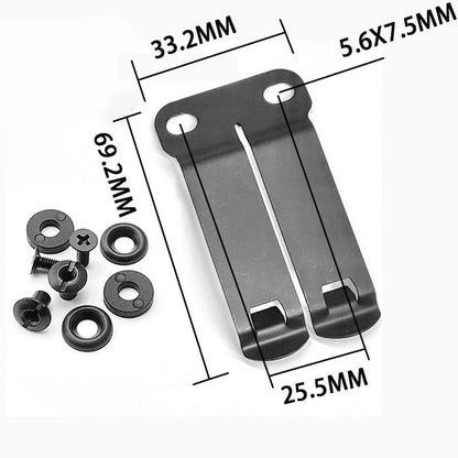 Universal Kydex Sheath Belt Clip – Adjustable Knife Sheath & Holster Clip for Backpack & EDC Gear