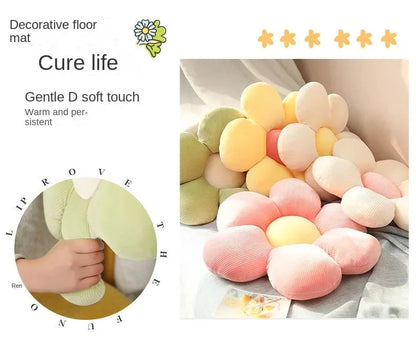 6 Styles Sunflower Pillow – Cute Daisy Cushions with Petals, 40cm, Perfect Birthday Gifts & Home Décor for Bedroom & Office