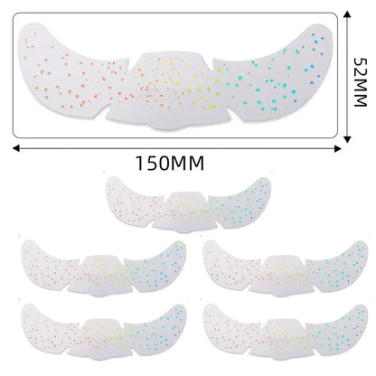 6pcs Hot Stamping Freckles Makeup Patches – Metallic Gold & Silver Temporary Tattoo Stickers for Face