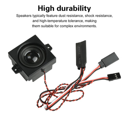 RC Diesel Engine Sound Simulator Module - 5W 8Ω Speaker with Realistic Variable Frequency Sound for RC Trucks, Excavators & Cars