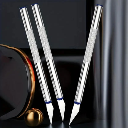 13PCS Metal Carving Knife Set – Precision Art Pen Cutter Tools for Paper Cutting, DIY Craft & Detail Repair Work