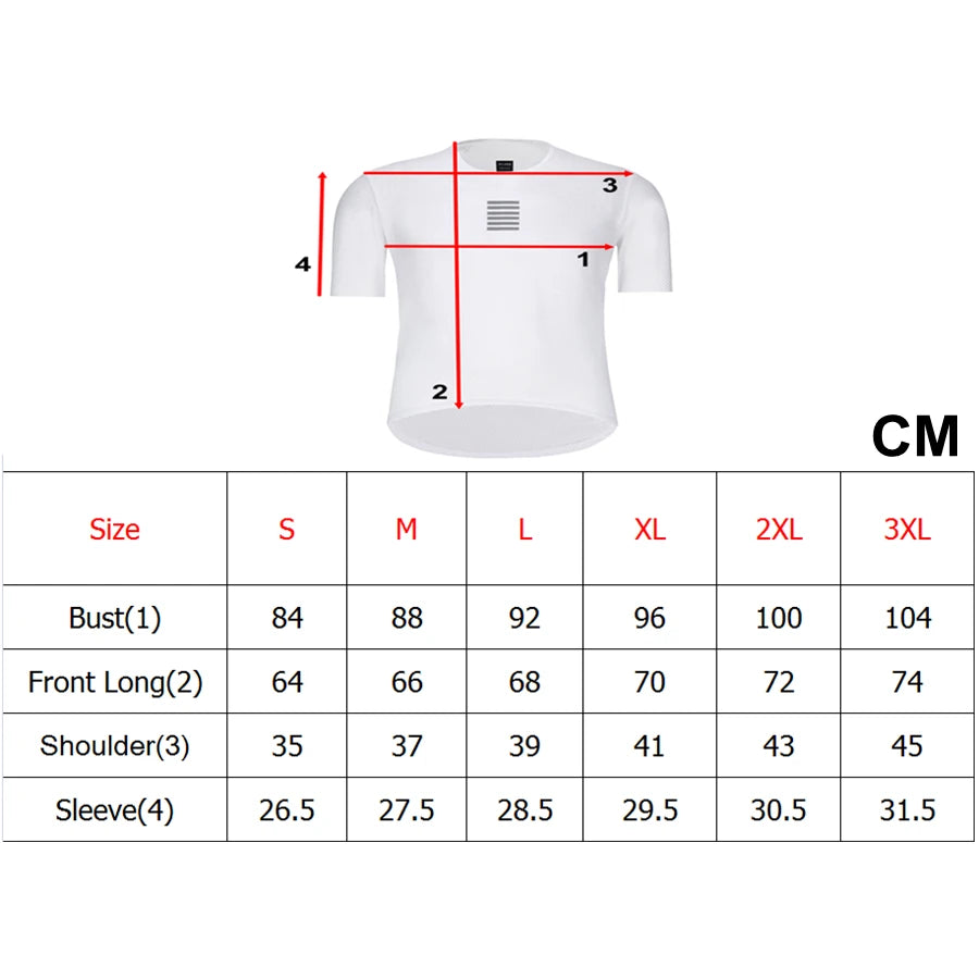 Rsantce 2024 Long Sleeve Cycling Base Layer – Bike Sports Shirt, Racing Bicycle Jersey Undershirt
