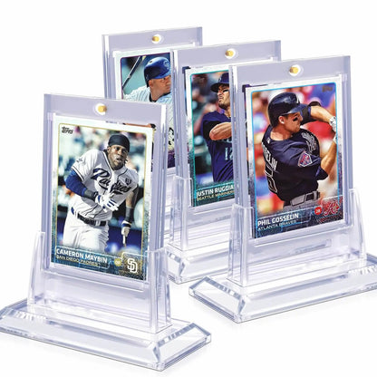 Magnetic 35PT Card Holder – Hard Plastic Protector Case for Trading Cards, Sports, Yugioh, Baseball, & Football