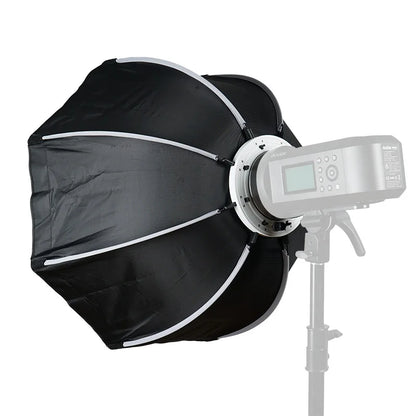 TRIOPO Foldable Octagon Softbox – 55cm, 65cm, 90cm, 120cm Bowens Mount for Sokani X100, COLBOR CL60, Godox & Aputure LED Video Lights