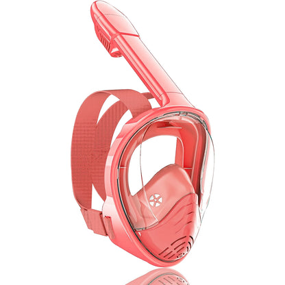 Foldable Full Face Snorkel Mask - 180° Panoramic Anti-Fog Diving Mask for Kids & Swimming