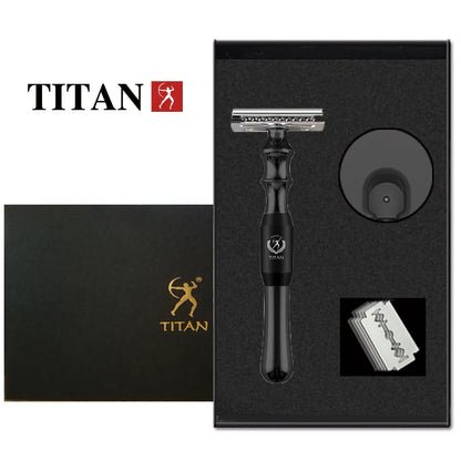 Titan High-Quality Safety Razor for Men – Metal Handle with Replaceable Blade for Precision Shaving
