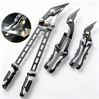 18-Inch Heavy-Duty Tin Snips - Stainless Steel Aviation Shears for Metal Sheet, PVC Pipe & Carpentry