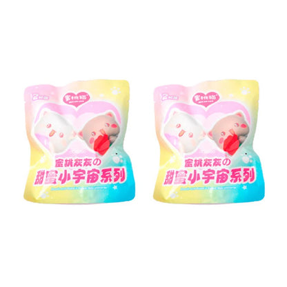 Mitao Cat Peach and Goma Sweet Mini Universe Blind Bag - Cute Anime Cat Collectible Figures, Mystery Box Toys, and Surprise Gifts