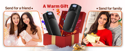Rechargeable Hand Warmers 2-Pack – 3000mAh Each, Fast-Heating Portable Electric Pocket Heater for Outdoor Camping