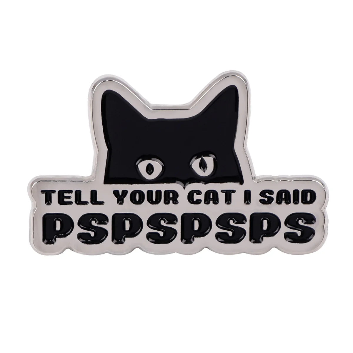 Cute Black Cat Enamel Pin – Animal Brooch Lapel Pin for Backpack, Clothing, Witch Jewelry & Halloween Gifts