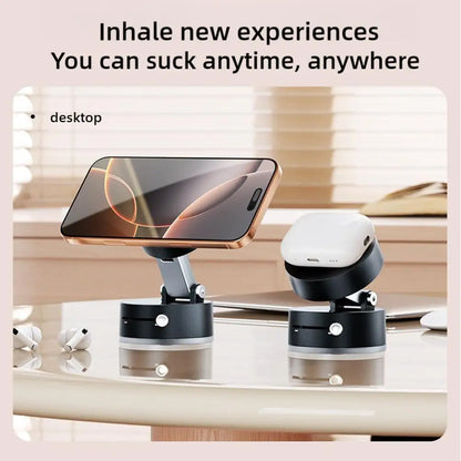 Vacuum Adsorption Magnetic Phone Mount – Double-Sided Hands-Free Magnetic Holder for Car, Gym, Mirror, Smooth Surfaces