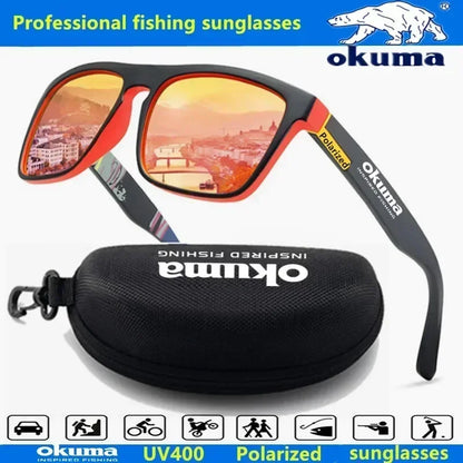 Okuma Polarized Sunglasses UV400 — Men & Women Outdoor Sunglasses for Hunting, Fishing, Driving & Biking, Optional Box