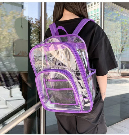 Transparent Shoulder Bag | Unisex Large Capacity Waterproof Multifunctional Backpack for Men & Women