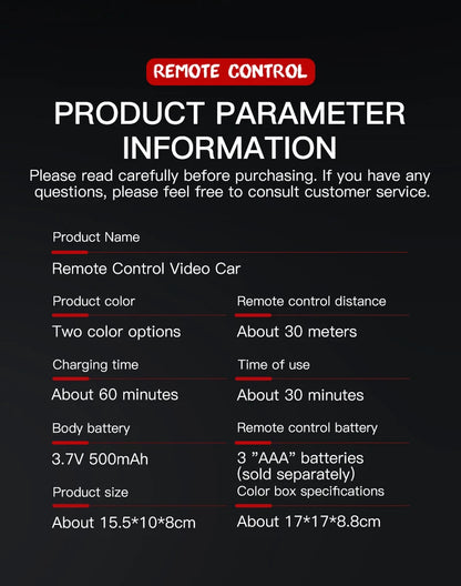 NEW KF29 RC Car with HD Camera – FPV Wireless Remote Control Toy for Photos, Videos & Conversation Gift