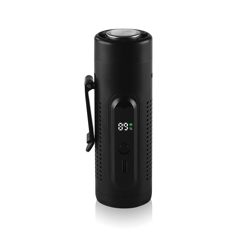 2026 3-in-1 Semiconductor ICE Cooling Turbo Fan – Portable USB Handheld Neck & Waist Mini Fan with LED Display 3000mAh Brushless Motor