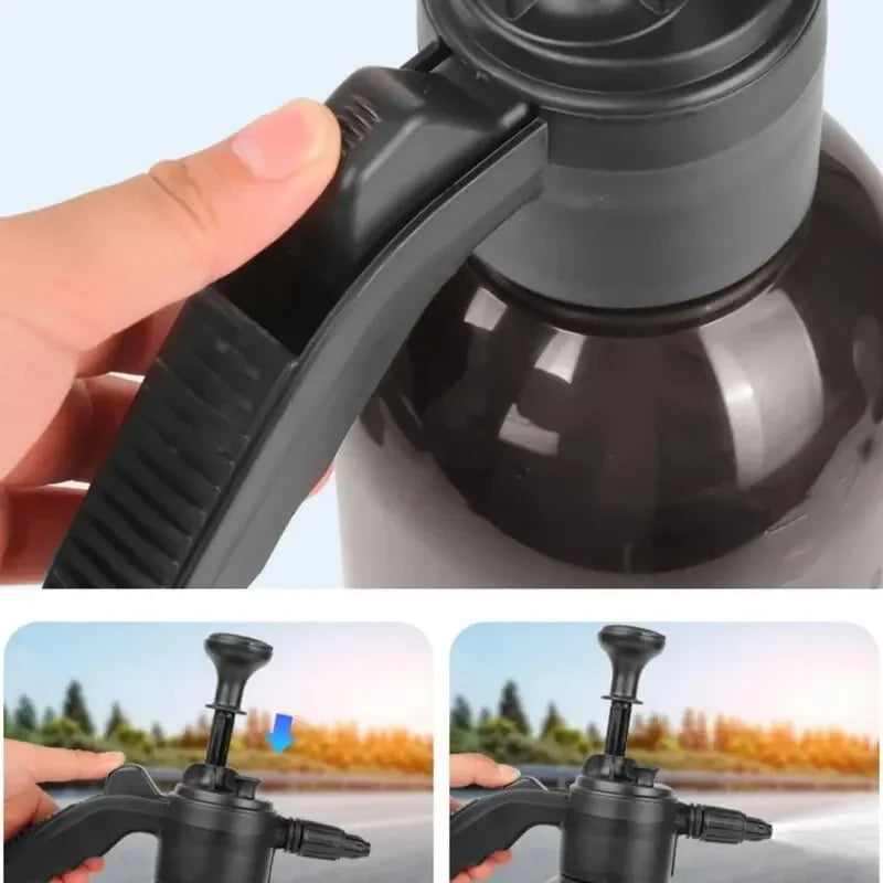 2L Handheld Foam Sprayer – Car Wash Air Pressure Watering Can, Plastic Disinfection & Cleaning Tool