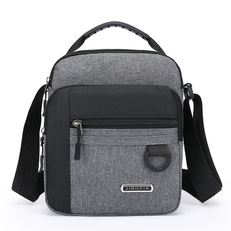 Large Capacity Men's Waterproof Shoulder Bag – Wear-Resistant Backpack with Multiple Pockets for Business
