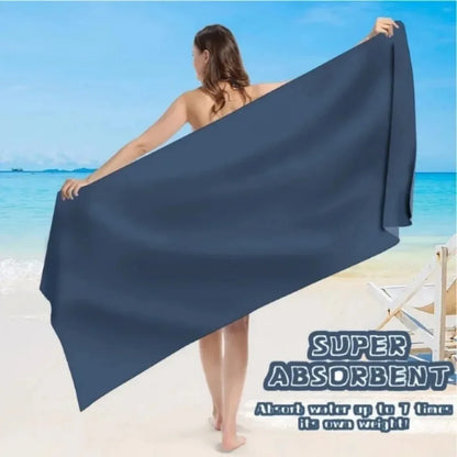 Quick-Dry Microfiber Towel – Ultra Absorbent, Compact & Sandproof Sports Towel for Gym, Beach & Travel