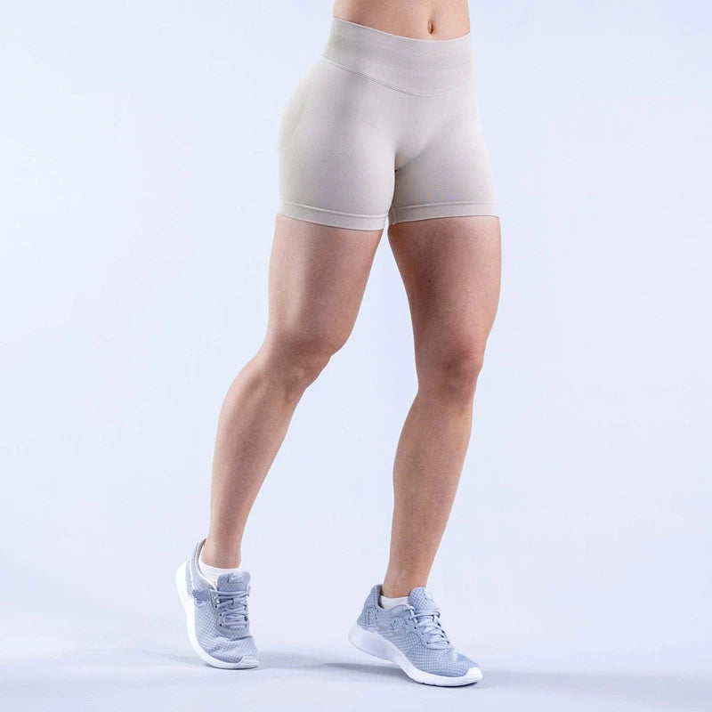 Women’s Gym Impact Running Shorts — Seamless Scrunch Butt Biker & Yoga Athletic Leggings