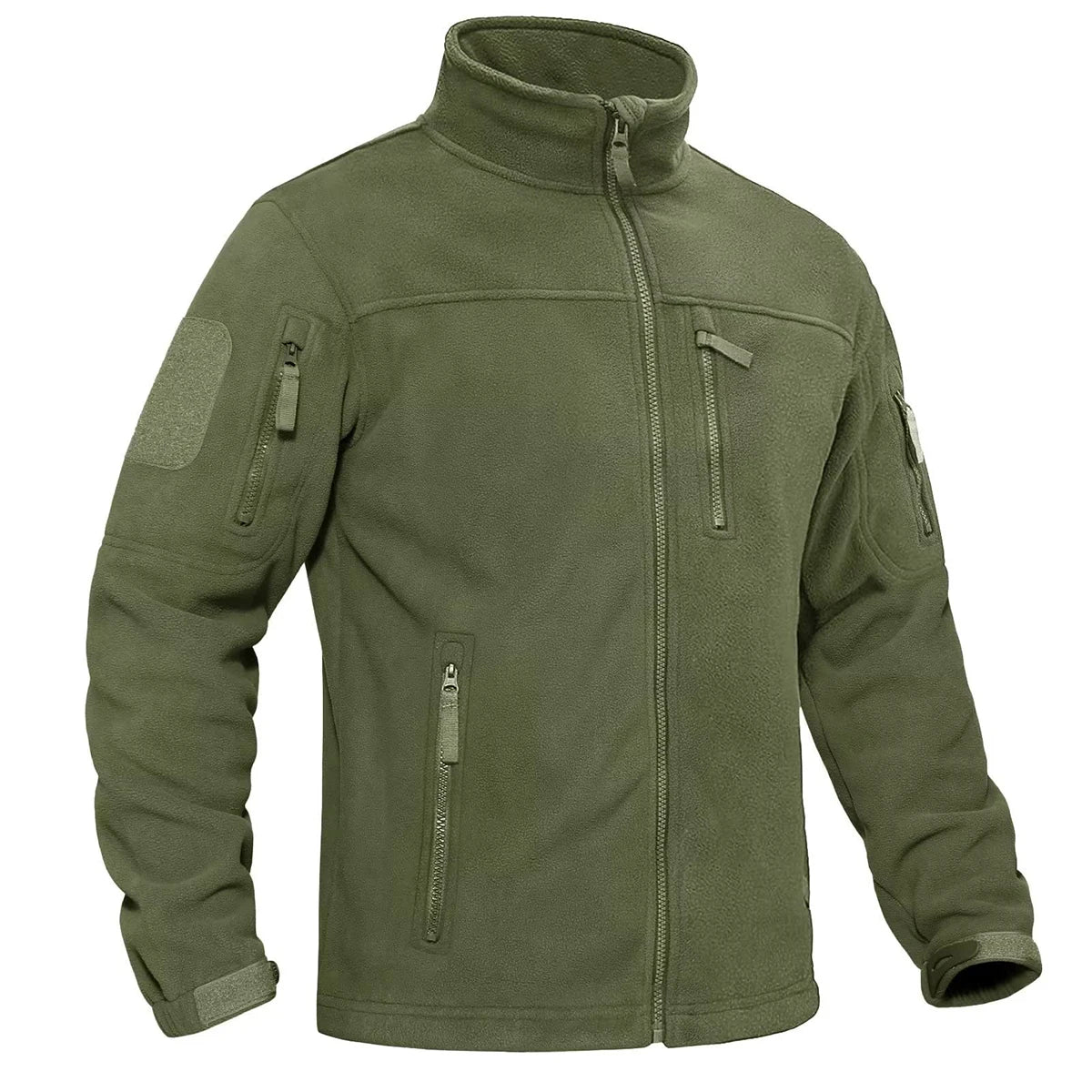 TACVASEN Men's Fleece Jacket - Warm Windproof Full Zip Outdoor Hiking Coat