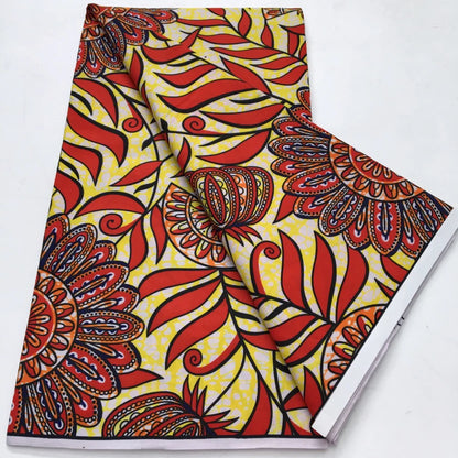 African Wax Print Fabric - Nigerian Ankara Batik Dutch Fabric for Women’s Dresses & Sewing Materials