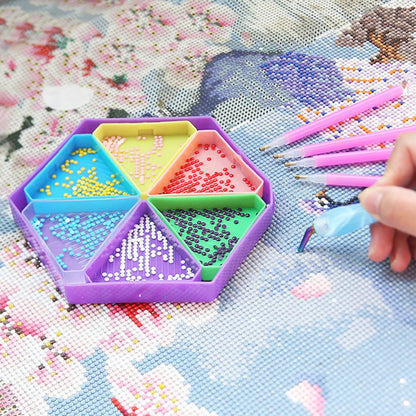 Removable 6 Slot Diamond Painting Storage Containers – Large Trays & Accessories