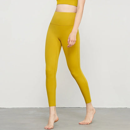 Women’s Lycra Four-Way Stretch Yoga Pants – High Waist Seamless Sports Leggings, T-Line Free Gym Fitness Wear