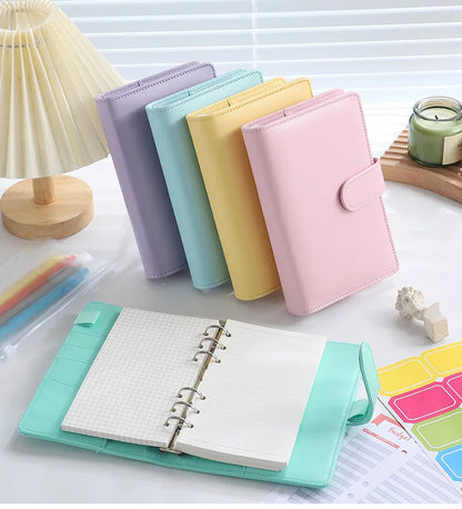 2023 Budget Planner – A7 Cash Envelope Savings Binder with 6 Holes for Financial Management, Loose-Leaf Notebook Organizer