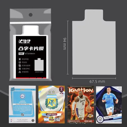 Pull Tab Sleeves for Toploaders & Card Savers – Semi-Rigid Card Holders for Pokémon & YuGiOh, Convenient Card Pickup