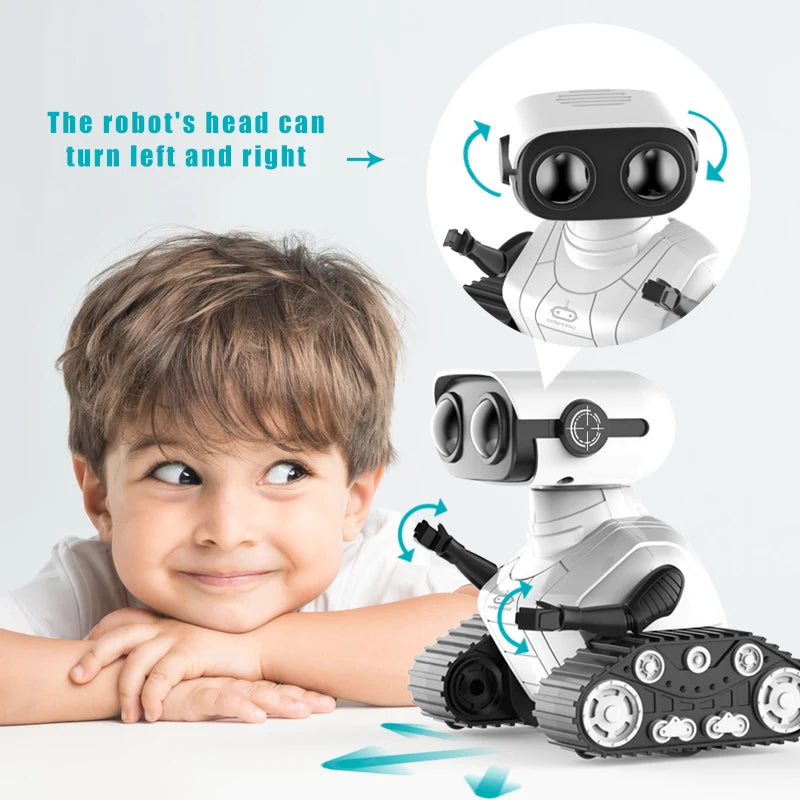 Ebo Rechargeable RC Robot Toy – Remote Control Robot with Music & LED Eyes, Fun Gift for Boys & Girls