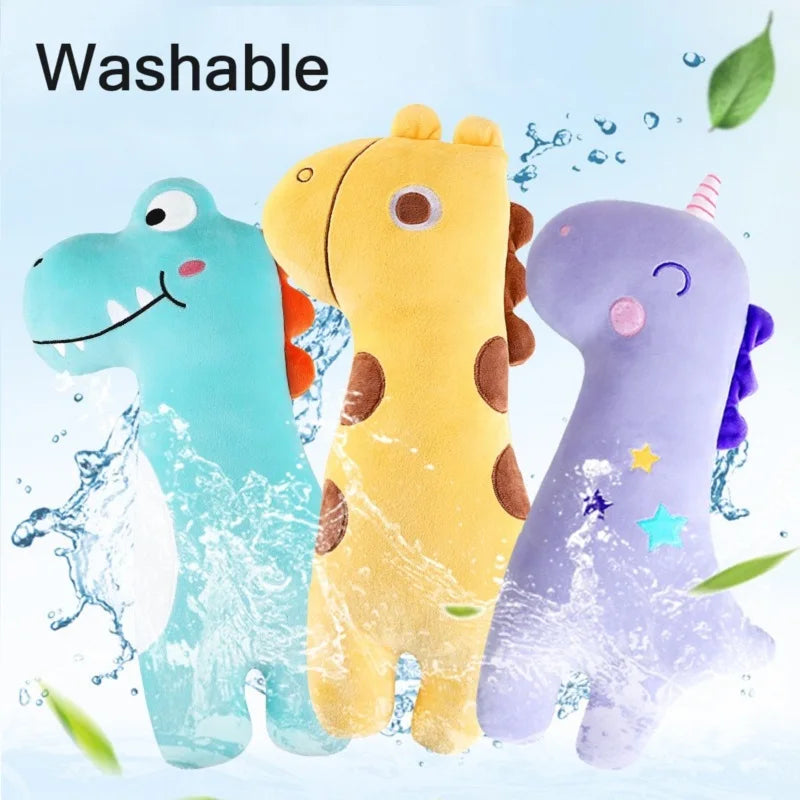 Car Safety Belt Cover - Baby Seat Belt Protector with Neck Cushion and Sleeping Head Support - Unicorn Cute Pillow for Kids