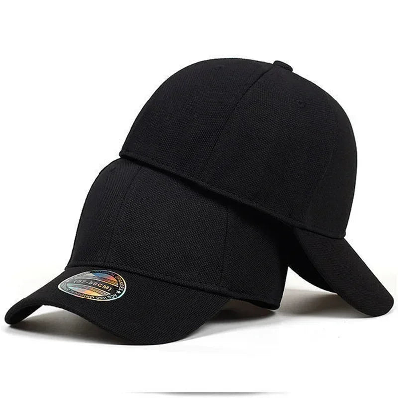 Men's Baseball Cap - Breathable Mesh Fitted Trucker Hat for Outdoor Sports & Sun Protection