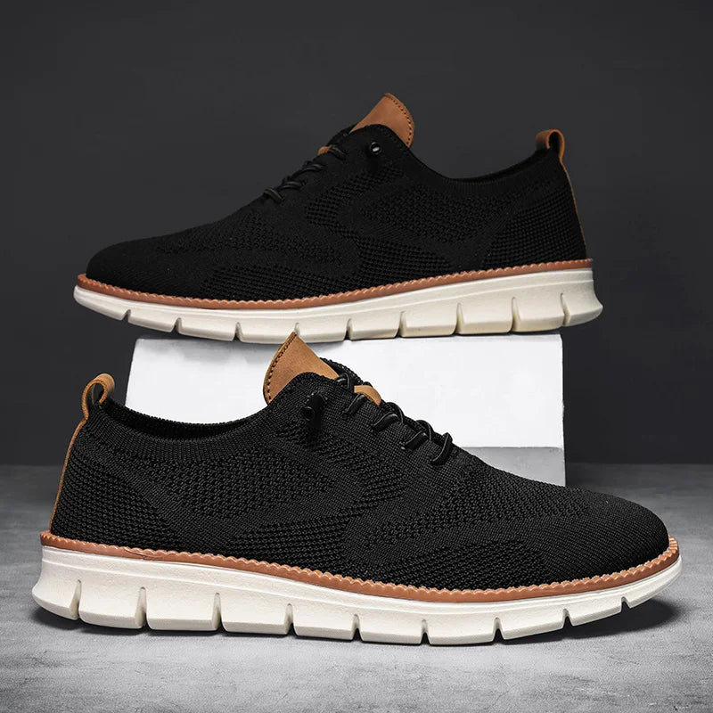 YRZL Men’s Casual Sports Shoes – Anti-Slip, Wear-Resistant, Breathable Cushioning with Color Blocking Design