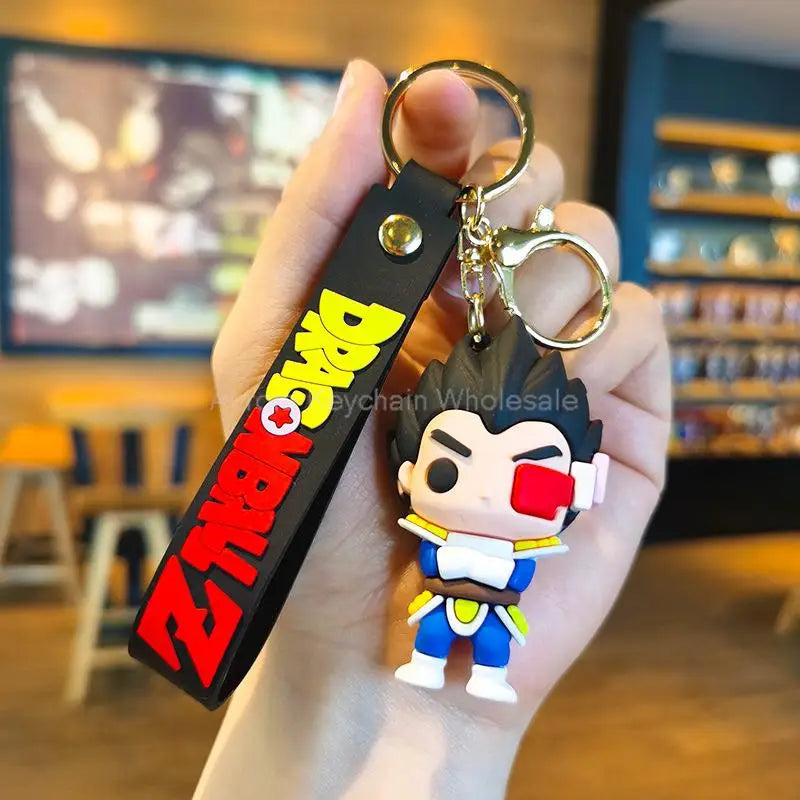 Kawaii Dragon Ball Z Keychain – Super Saiyan Goku, Bulma, Broly, Piccolo & Majin Buu Car Pendant Toy Gift