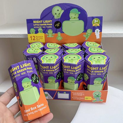 12PCS Surprise Blind Box Cartoon Character Dolls – Cute Model Toy Figures for Mobile, Car & Desktop Decoration Gift
