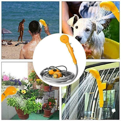 Portable Camping Shower Pump - 12V Car Cigarette Lighter Outdoor Shower for Travel, Plant Watering, Car Cleaning & Pet Bath