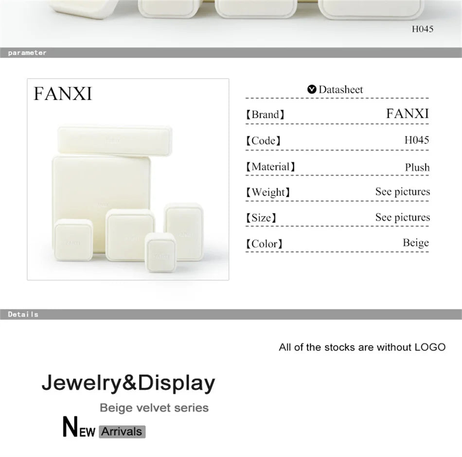 Oirlv Velvet Jewelry Box – Classic Ring, Earring & Necklace Case for Wedding Gift & Display