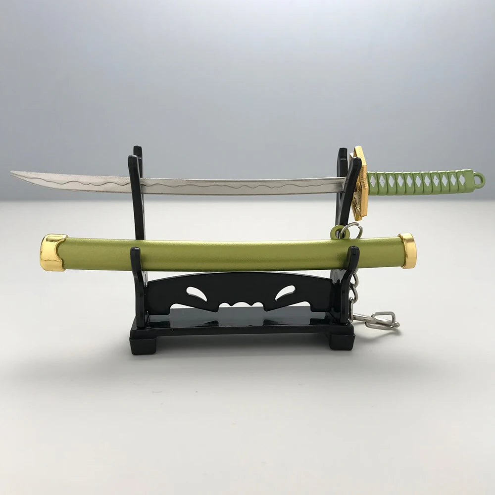 8 Styles Roronoa Zoro Samurai Sword Keychain – Katana Scabbard Keyring for Men & Women, Cosplay Toy Jewelry Gift