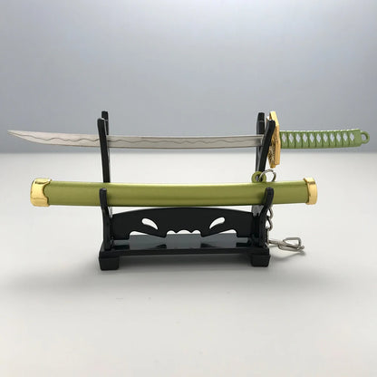 8 Styles Roronoa Zoro Samurai Sword Keychain – Katana Scabbard Keyring for Men & Women, Cosplay Toy Jewelry Gift