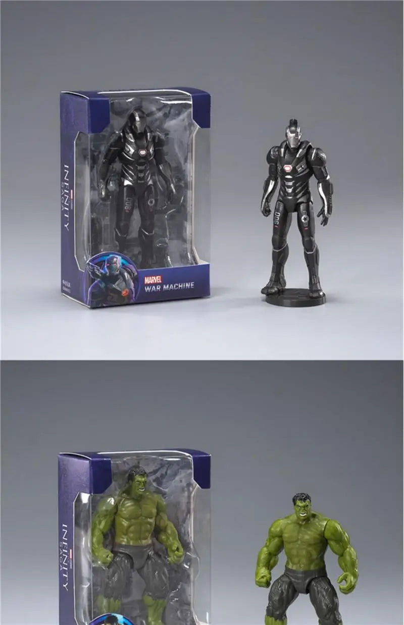 ZD Toys Avengers Legends Action Figures – Iron Man, Spider-Man, Thor, Captain America, Thanos, Hulk, War Machine Gift Set
