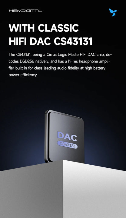 HiBy Digital M300 Android 13 Music Player - MP3, HiFi Audio, Bluetooth, WiFi, USB DAC, DSD, FM Radio, Dual Mic, Built-in Speaker, 29hr Battery