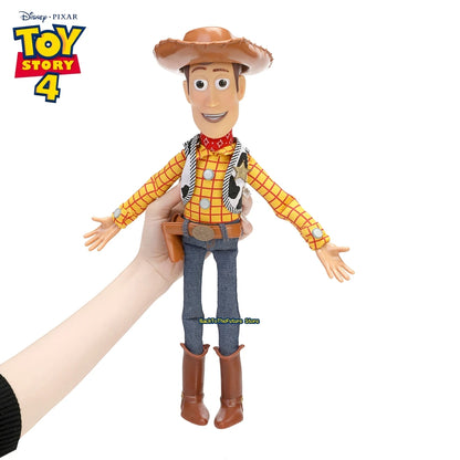 Disney Toy Story 4 Talking Woody & Jessie Action Figures — Speak & Sound Collectible Toy Model for Kids Gift