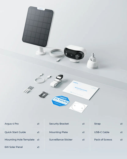 Reolink 4K Solar & Battery Powered Wireless Security Camera – 180° ColorX Night Vision, Outdoor WiFi Camera, AI Home Hub Compatible