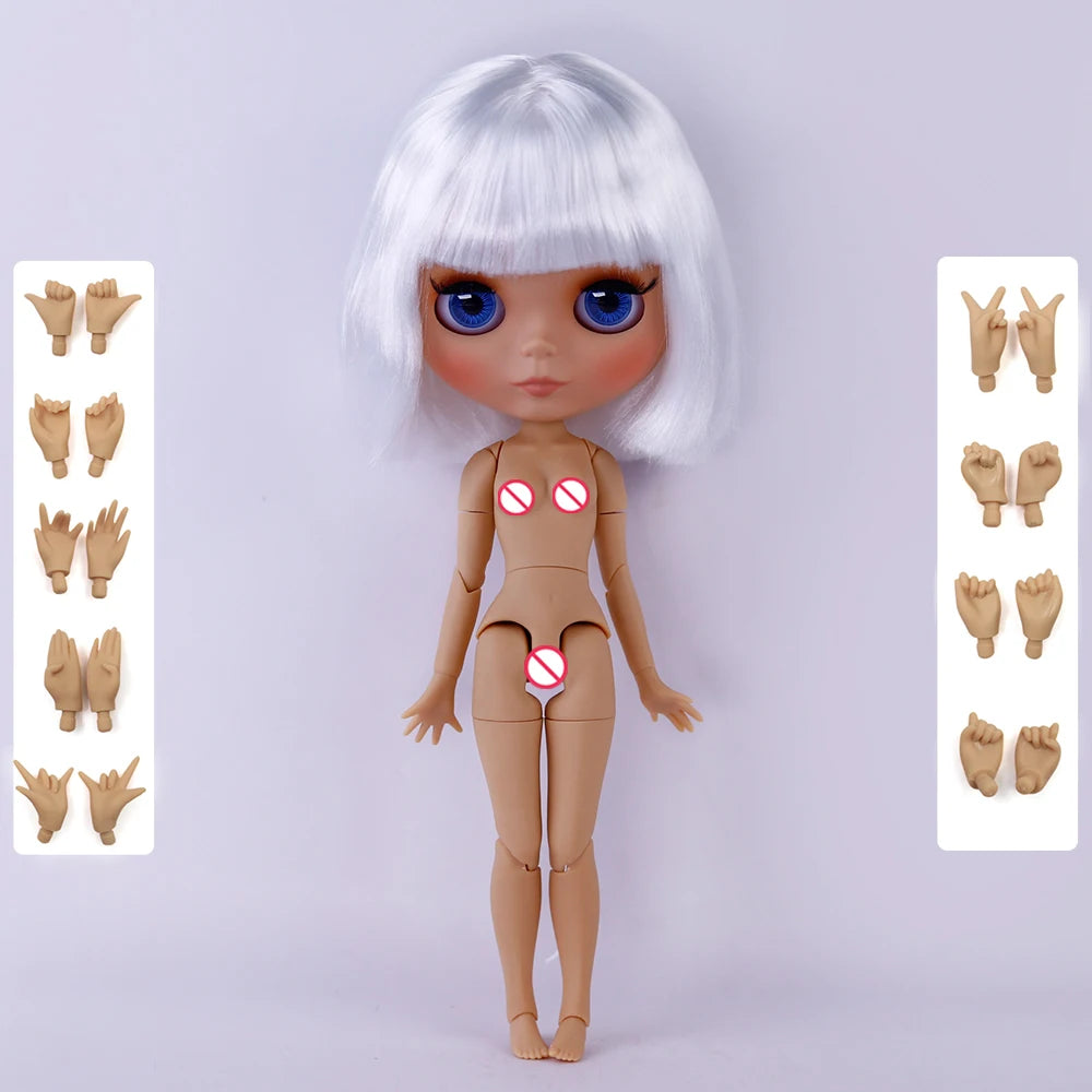 ICY DBS Blyth 1/6 Joint Doll – 30cm Tan Skin Matte Face BJD Girl Doll Toy Gift