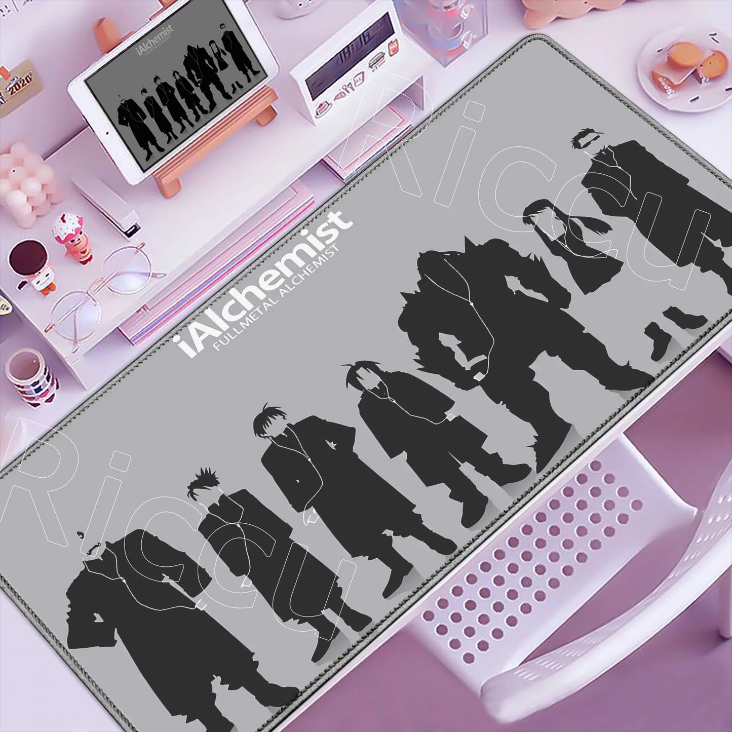 Fullmetal Alchemist XXL Gaming Mouse Pad – Large Anti-Slip Keyboard Desk Mat for Home & Office