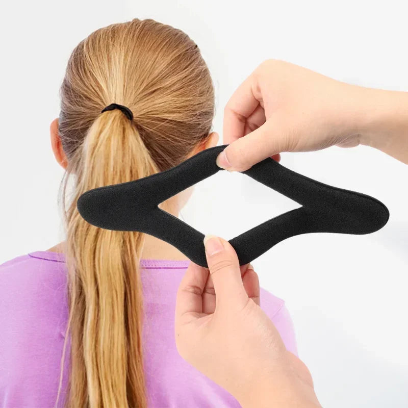 Plastic Loop Sponge Hair Styling Tool: Curly Hair Maker with Twist Donut Bun Curler - Hairstyle Accessories