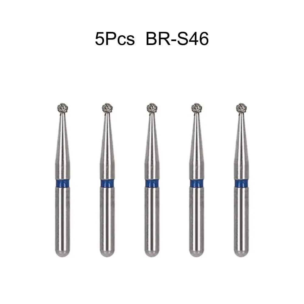 5pcs Dental Diamond Burs Drill FG 1.6mm – High-Speed Handpiece Burs for Polishing & Whitening