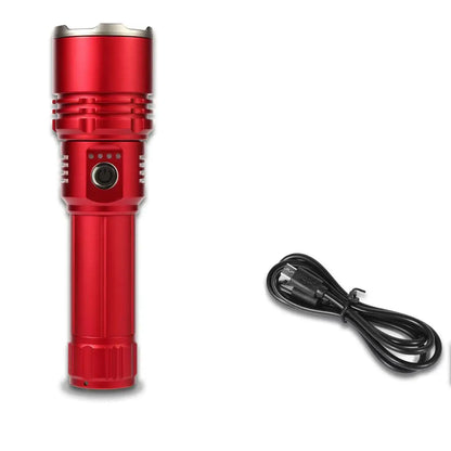 Shanbao 4000LM Zoomable Flashlight - High-Power Rechargeable LED Torch with Adjustable Focus