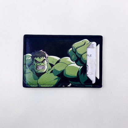 Leather Captain Wallet – Personalized Superhero Mask Card Holder & Slim ID Wallet for Men