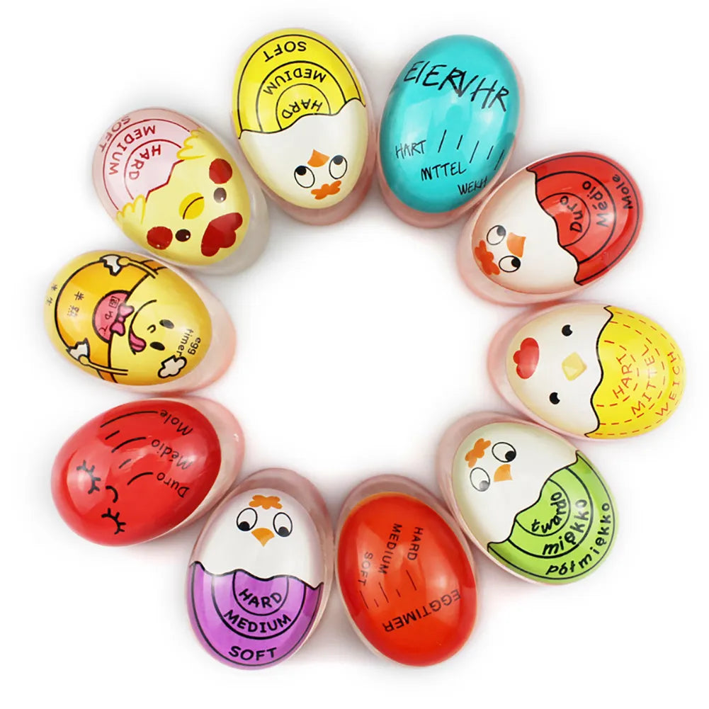Color-Changing Egg Timer - Eco-Friendly Kitchen Tool for Perfectly Cooked Boiled Eggs